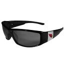 【送料無料】 アンブランデッド メンズ サングラス・アイウェア アクセサリー Men's Arizona Cardinals Chrome Wrap Sunglasses Acr Black(4)