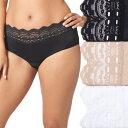 【送料無料】 オルガ レディース パンツ アンダーウェア Women's OlgaR by Warner'sR 3-pack Secret Hug Hipste...