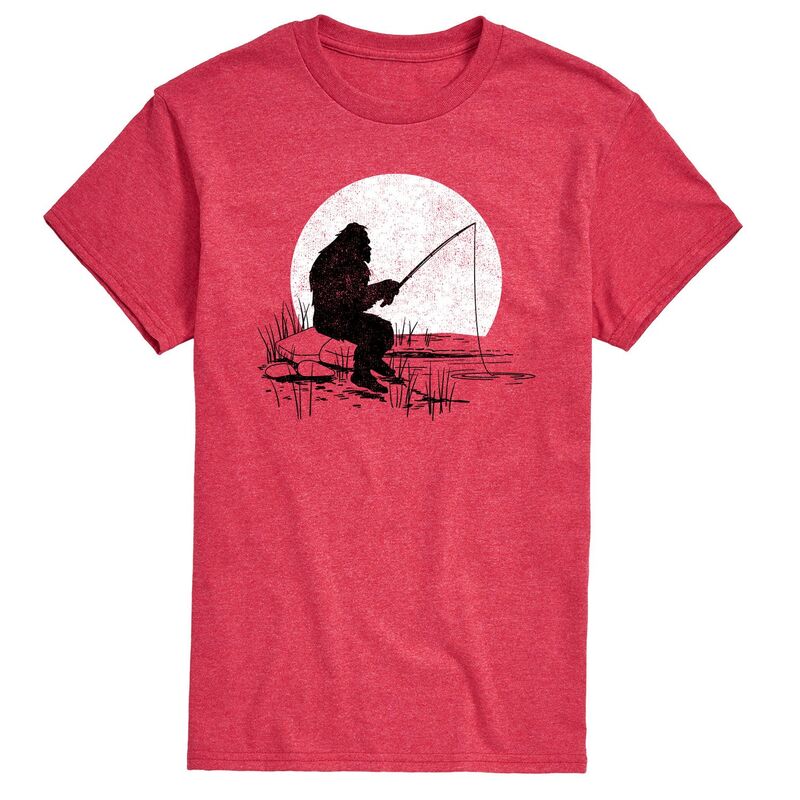【送料無料】 ライセンス キャラクター メンズ Tシャツ トップス Men's Sasquatch Fishing Graphic Tee Red