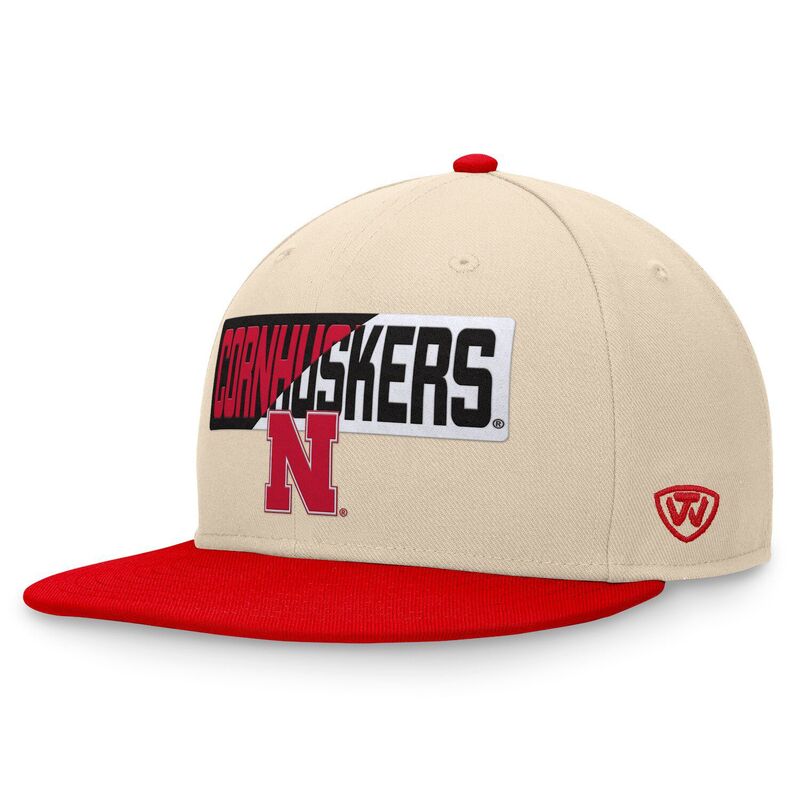 【送料無料】 トップオブザワールド メンズ 帽子 アクセサリー Men's Top of the World Khaki Nebraska Huskers Goalaso Snapback Hat Neb Beig K