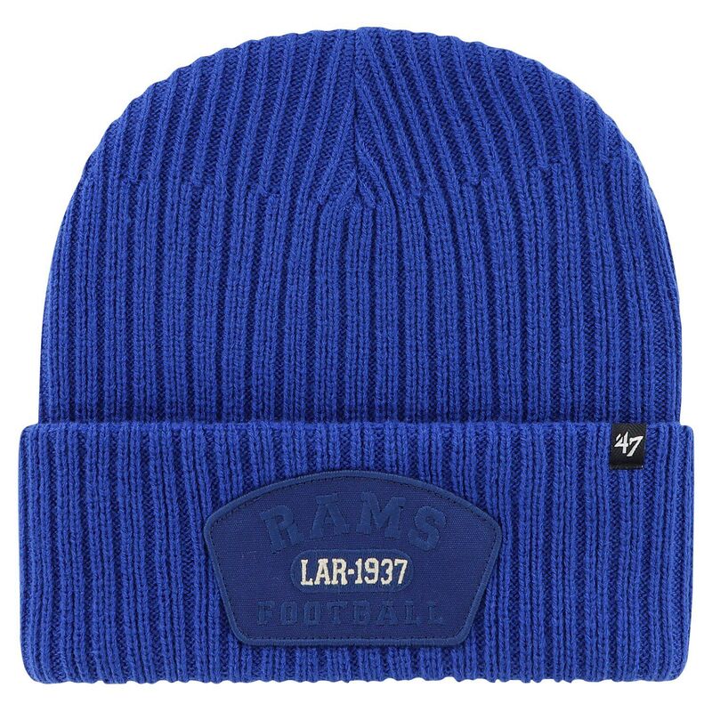 【送料無料】 アンブランデッド メンズ 帽子 アクセサリー Men's '47 Royal Los Angeles Rams Ridgeway Cuffed Knit Hat Lar Blue