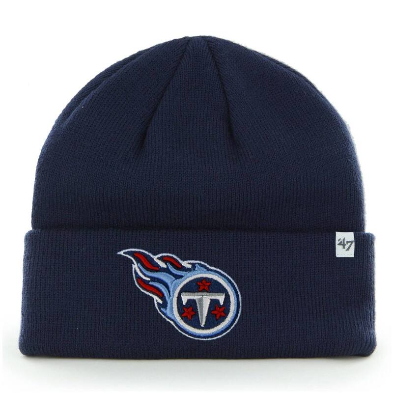 【送料無料】 アンブランデッド メンズ 帽子 アクセサリー Men's '47 Navy Tennessee Titans Primary Basic Cuffed Knit Hat Ttn Navy