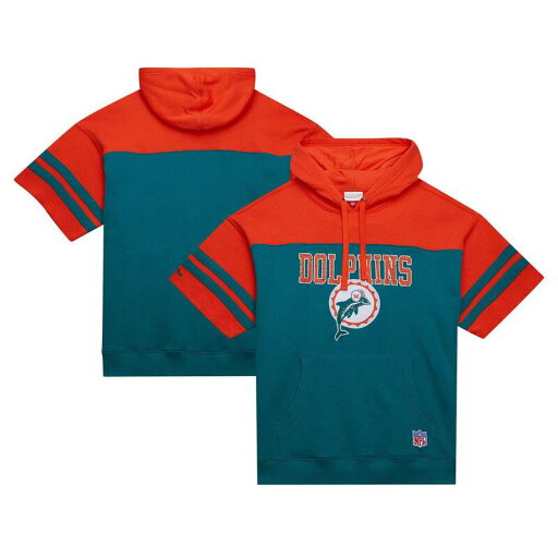 【送料無料】 ミッチェル&ネス メンズ Tシャツ トップス Men's Mitchell & Ness Aqua Miami Dolphins Off Field Vintage Logo Short Sleeve Pullover Hoodie Dol Turq A 【送料無料】 ミッチェル&ネス メンズ Tシャツ トップス Men's Mitchell & Ness Aqua Miami Dolphins Off Field Vintage Logo Short Sleeve Pullover Hoodie Dol Turq A