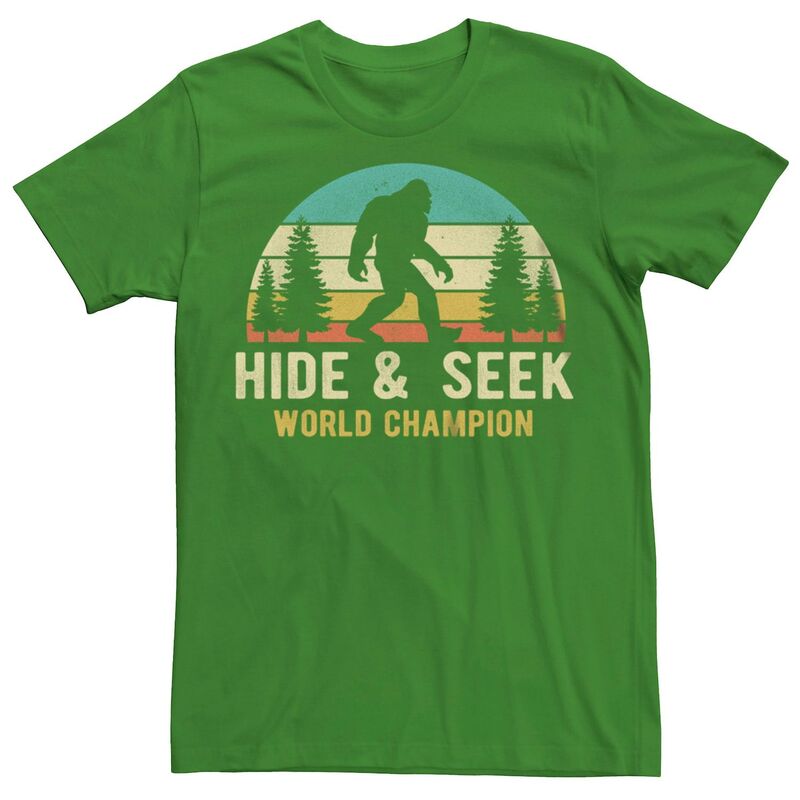 【送料無料】 ライセンス キャラクター メンズ Tシャツ トップス Men's Hide & Seek World Champion Bigfoot Graphic Tee Kelly