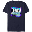 【送料無料】 ライセンス キャラクター メンズ Tシャツ トップス Men's Backstreet Boys 90's Style Graphic Tee Navy(4)