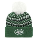 【送料無料】 アンブランデッド レディース 帽子 アクセサリー Women's '47 Green New York Jets Elsa Cuffed Pom ...
