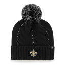 【送料無料】 アンブランデッド レディース 帽子 アクセサリー Women's '47 Black New Orleans Saints Bauble Cuff...