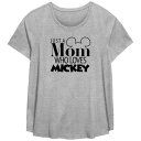 【送料無料】 ライセンス キャラクター レディース Tシャツ トップス Disney Mickey Mouse Plus Size Just A Mom Who...