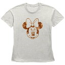 【送料無料】 ディズニー レディース Tシャツ トップス Disney's Minnie Mouse Plaid Floral Print Women's Gr...