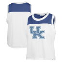 【送料無料】 アンブランデッド レディース Tシャツ トップス Women's '47 White Kentucky Wildcats Premier Zoey...