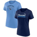 【送料無料】 アンブランデッド レディース Tシャツ トップス Women's Fanatics Branded Tennessee Titans Risk T...
