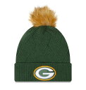 【送料無料】 ニューエラ レディース 帽子 アクセサリー Women's New Era Green Green Bay Packers Snowy Cuffe...