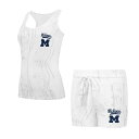 【送料無料】 アンブランデッド レディース ナイトウェア アンダーウェア Women's Concepts Sport Michigan Wolverines Quartz Tank Top & Shorts Set Mic Beige