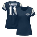 【送料無料】 アンブランデッド レディース Tシャツ トップス Women's Fanatics Branded Micah Parsons Navy Dall...