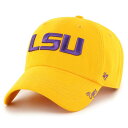 【送料無料】 アンブランデッド レディース 帽子 アクセサリー Women's '47 Gold LSU Tigers Miata Clean Up Adjus...
