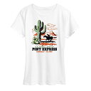 【送料無料】 ライセンス キャラクター レディース Tシャツ トップス Women's USPS Trailblazers Graphic Tee White