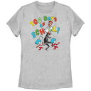 【送料無料】 ライセンス キャラクター レディース Tシャツ トップス Juniors' Dr. Seuss 100 Days Of School Graphi...