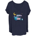【送料無料】 ディズニー レディース Tシャツ トップス Disney's Lilo & Stitch Juniors' Food Cart Vendor St...