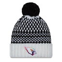 【送料無料】 ニューエラ レディース 帽子 アクセサリー Women's New Era Black/White Arizona Cardinals 2023 NFL Crucial Catch Cuffed Pom Knit Hat Acr Black(4)