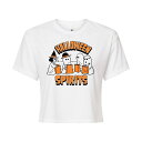 【送料無料】 ライセンス キャラクター レディース Tシャツ トップス Juniors' Peanuts Halloween Spirits Cropped T...