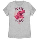 【送料無料】 ライセンス キャラクター レディース Tシャツ トップス Juniors' Jurassic World 2 This Mom Is Fierce...