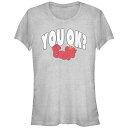 【送料無料】 ライセンス キャラクター レディース Tシャツ トップス Juniors' Sesame Street Elmo You Ok Graphic T...