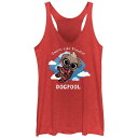 【送料無料】 マーベル レディース Tシャツ トップス Juniors' Marvel Deadpool And Wolverine Dogpool Troub...