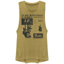 【送料無料】 ライセンス キャラクター レディース Tシャツ トップス Juniors' Fender The Most Imitated Guitars In...