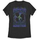 【送料無料】 ディズニー レディース Tシャツ トップス Disney's The Nightmare Before Christmas Jack Skellington And Sally Roses Poster Juniors' Graphic Tee Black(4)