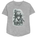 【送料無料】 ディズニー レディース Tシャツ トップス Disney's The Nightmare Before Christmas Jack Skelli...