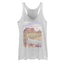 【送料無料】 アンブランデッド レディース Tシャツ トップス Juniors' Fifth Sun Photoreal Desert Road Cactus ...