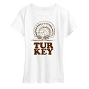 【送料無料】 ライセンス キャラクター レディース Tシャツ トップス Women's Peanuts Woodstock Turkey Graphic Tee White