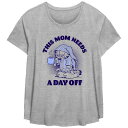 【送料無料】 ライセンス キャラクター レディース Tシャツ トップス Plus Size Garfield This Mom Needs A Day Off ...