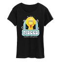 【送料無料】 ライセンス キャラクター レディース Tシャツ トップス Women's Sesame Street Pisces Big Bird Graphi...
