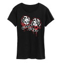 【送料無料】 ライセンス キャラクター レディース Tシャツ トップス Women's Chucky Good Guys Graphic Tee Black