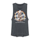 【送料無料】 アンブランデッド レディース Tシャツ トップス Juniors' Rainbow Cloud Cat Will Destroy Everythi...