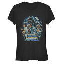 【送料無料】 ライセンス キャラクター レディース Tシャツ トップス Juniors' Star Wars Classics Fitted Tee Black(4)