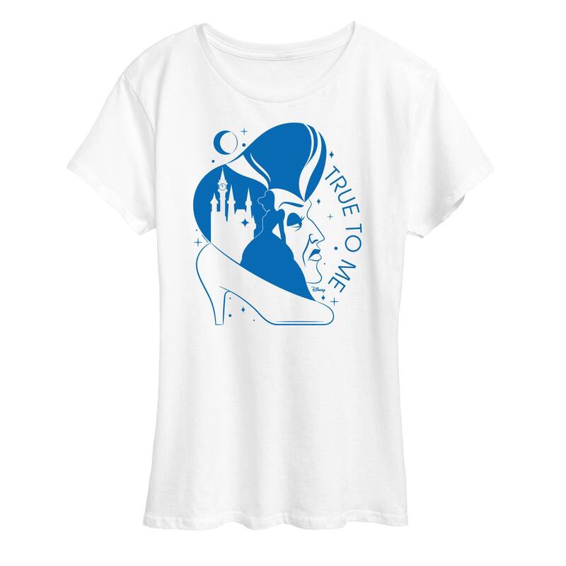 【送料無料】 ディズニー レディース Tシャツ トップス Disney's Cinderella Women's True To Me Graphic Tee White