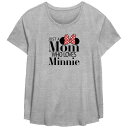 【送料無料】 ライセンス キャラクター レディース Tシャツ トップス Disney Minnie Mouse Plus Size Just A Mom Who...
