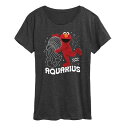【送料無料】 ライセンス キャラクター レディース Tシャツ トップス Women's Sesame Street Elmo Aquarius Graphic ...