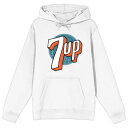 【送料無料】 ライセンス キャラクター レディース Tシャツ トップス Juniors' 7UP Historic Logo Graphic Hoodie Wh...