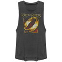 【送料無料】 ライセンス キャラクター レディース Tシャツ トップス Juniors' The Lord Of The Rings Poster Graphi...