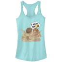 【送料無料】 ライセンス キャラクター レディース Tシャツ トップス Juniors' MTV Cherubs Whispering Racerback Tank Top Cancun(4)