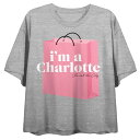 【送料無料】 ライセンス キャラクター レディース Tシャツ トップス Women's Sex And The City I'm A Charlotte Cre...