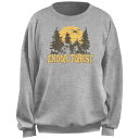 【送料無料】 ライセンス キャラクター レディース Tシャツ トップス Juniors' Star Wars Ewoks Endor Forest Sunset Fleece Pullover Heather Gray