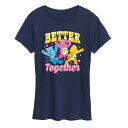 【送料無料】 ライセンス キャラクター レディース Tシャツ トップス Women's Care Bears Better Together Graphic Tee Navy(4)