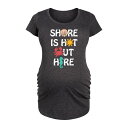 【送料無料】 ライセンス キャラクター レディース Tシャツ トップス Maternity Shore is Hot Out Here Graphic Tee ...
