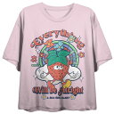 【送料無料】 アンブランデッド レディース Tシャツ トップス Juniors' Everything Will Be Alright Graphic Tee ...