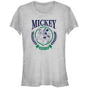 【送料無料】 ディズニー レディース Tシャツ トップス Disney's Mickey Mouse Polo Player Juniors' Fitted G...