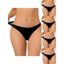 【送料無料】 アレグラ ケー レディース パンツ アンダーウェア 5 Packs Women's Unlined Underwear Satin Invisib...